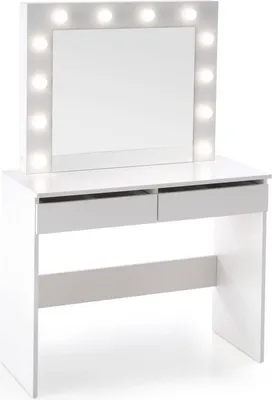 Produktbild von Halmar Schminktisch weiß Möbelplatte 43cm x 94cm x 140cm