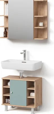 Produktbild von Badmöbel-Set Livinity Fucino Grün 2 Teile, Model 52688
