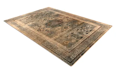 Zdjęcie produktu dla Dywan wełniany OMEGA MAMLUK Rozeta vintage krem beżowy 135x200 cm