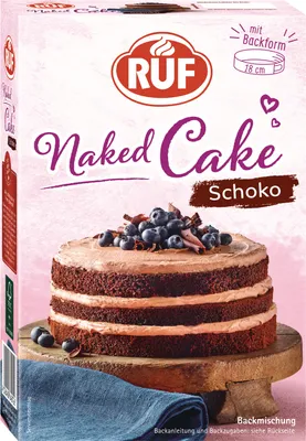 Produktbild von RUF Naked Cake Schoko Backmischung