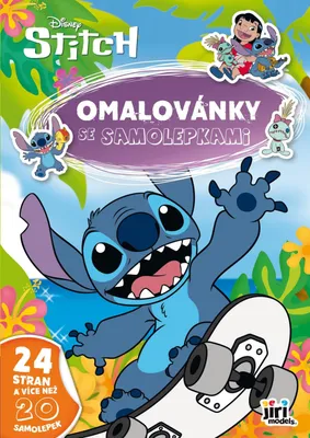 Zdjęcie produktu dla Kolorowanka A4 z naklejkami Lilo i Stich