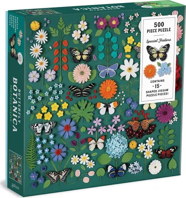 Zdjęcie produktu dla Galison Puzzle Motýlí botanická zahrada 500 dílků