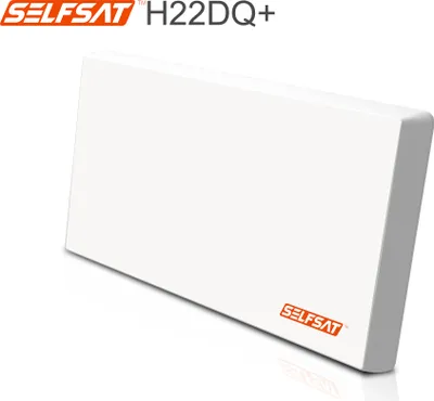 Produktbild von Selfsat H22DQ 12 TV Teilnehmer SAT Flachantenne FLAT + Multischalter 5/12 + Koaxkabel FULL HD 4K