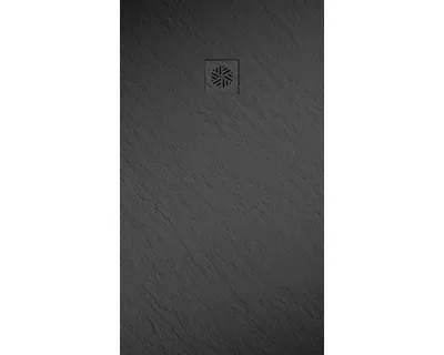 Produktbild von Jungborn Duschwanne CENTO 140 x 80 x 2,6 cm schwarz matt