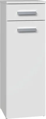 Immagine prodotto di Elegante mobile da bagno con anta e cassetto in bianco opaco
