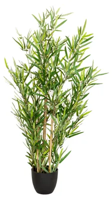 Produktbild von hjh OFFICE Kunstpflanze MINI BAMBUS Künstliche Pflanze Bambus Höhe 100.0 cm Deko