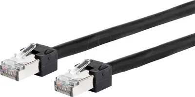 Produktbild von METZ CONNECT Patchkabel Cat.6 Ultraflex500 VoIP AWG 26 0,5 m schwarz