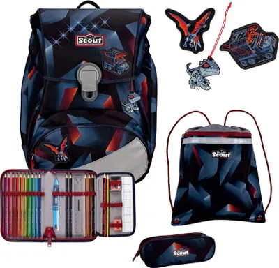 Produktbild von Scout Scout Alpha Exklusiv LED - Schulranzen Set 4tlg.