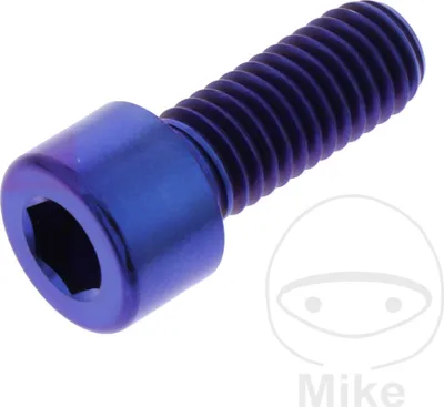 Produktbild von Zylinderschraube JMP M8x1,25mm 20mm Titan blau