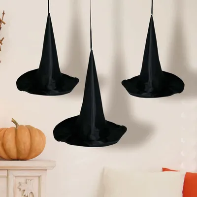 Produktbild von Guirca Set Mit 3 Hängenden Hexenhüten 18 Cm    One Size