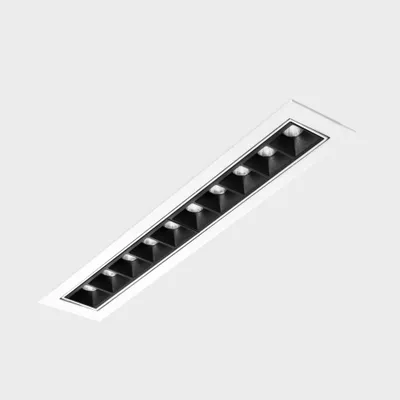 Produktbild von KOHL LIGHTING NSES TILT Einbauleuchte mit Rahmen 300x58 mm weiß-schwarz 20 W 15D CRI 90 2700K DALI