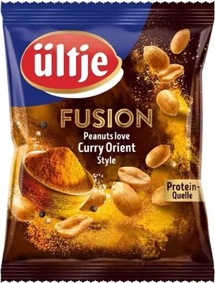 Produktbild von Ültje Fusion Curry Orient Style Erdnusskerne mit Currygeschmack 150g