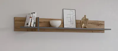 Produktbild von Meublorama HA-CROSS-24N6MY02*1C/13KG, MDF-Platten, Braun, 1 Regale, 230 mm, 1800 mm, 230 mm