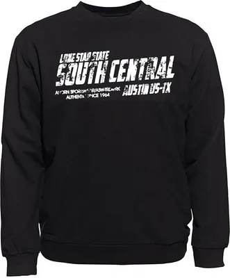Produktbild von Übergrößen Sweatshirt AHORN SPORTSWEAR Lone Star weiß Schwarz 3XL