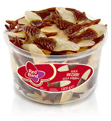 Obrázok produktu pre Red Band Cola Šťuka ovocné želé ryby s príchuťou koly 1200g