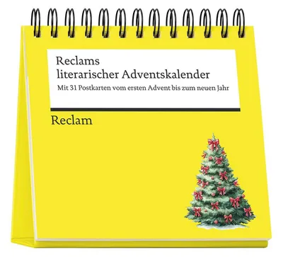Produktbild von Reclams literarischer Adventskalender. Mit 31 Postkarten vom ersten Advent bis zum neuen Jahr