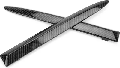 Immagine prodotto di Coppia carenature superiori paraurti anteriore, stile fibra di carbonio 735455041, ricambio per FIAT 500 2007-2015