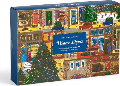 Produktbild von Joy Laforme Winter Lights 12 Days of Puzzles Holiday Countdown