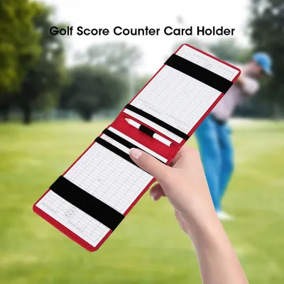 Zdjęcie produktu dla Karta golfowa, karta golfowa, akcesoria golfowe, uchwyt na kartę golfową PU, akcesoria do licznika punktów golfowych