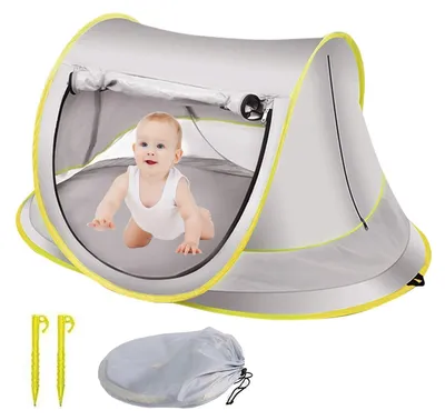 Image de Solidchoice - Tente de plage pop-up pour bébé avec protection UV UPF 50+