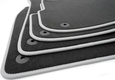 Immagine prodotto di Tappetini adatti per Audi A4 S4 RS4 8E B6/B7  velour S-Line, bordo in nabuk argento