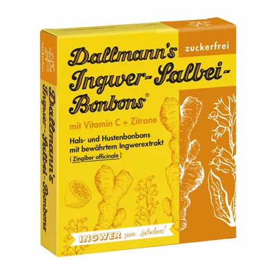 Immagine prodotto di Caramelle allo zenzero e salvia Dallmann's 37 g