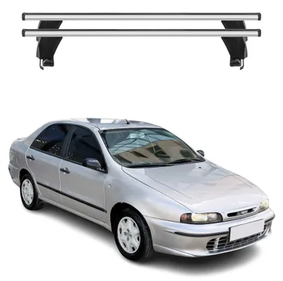 Produktbild von Menabo Dachträger Grundtäger für Fiat Marea 1996-2003 50kg Alu Silber 2 tlg, KI-generiertes Bild