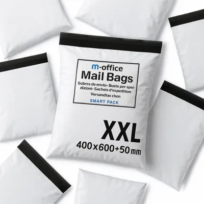 Image de Sacs d'expédition adhésifs - XXL - 100 pièces - Blanc
