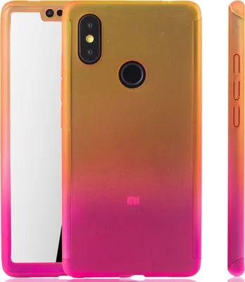 Productafbeelding van Beschermhoes voor Xiaomi Mi 8 SE, volledige hoes met schermbescherming, 360 graden, roze