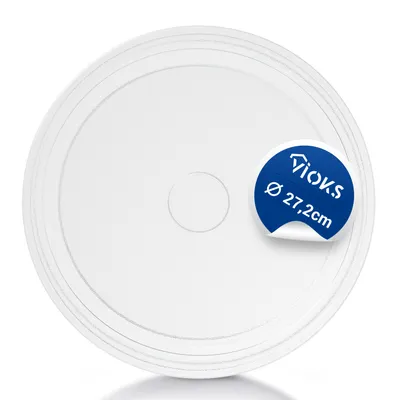 Immagine prodotto di Piatto per microonde compatibile con Whirlpool 480120101083 Piatto Piatto in vetro per microonde 272 mm