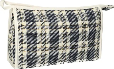 Immagine prodotto di Borsa da viaggio per toilette con motivo a quadri tweed, 26 x 16 cm