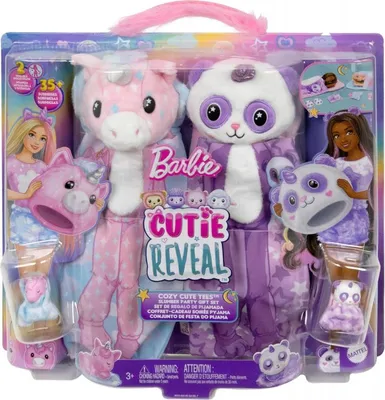 Image de Barbie Cutie Reveal Cozy Sleepover Party Giftset