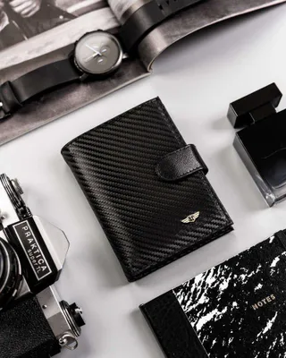 Obrázek produktu pro Peterson pánská kožená peněženka na karty RFID černá 13x10 cm
