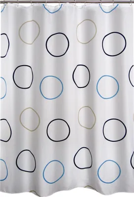 Produktbild von Ridder Duschvorhang Textil Ring 180x200 cm bunt 403100