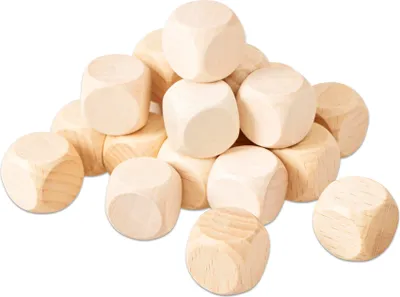 Produktbild von Betzold Blanko-Würfel im Set, Größe: 18 mm (20er-Set)