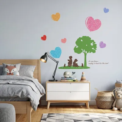 Immagine prodotto di Adesivi decorativi da parete: albero e cuore