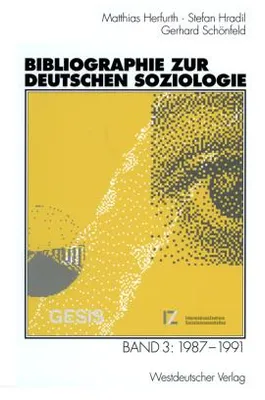 Obrázek produktu pro Bibliographie zur deutschen Soziologie