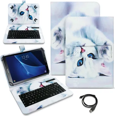 Produktbild von Schutzhülle Tastatur Samsung Galaxy Tab A 10.1 2016 Tablet Hülle Bluetooth CaseFarben:Motiv 4