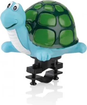 Produktbild von XLC Kinderhorn Schildkröte für Lenkerbefestigung, blau/grün