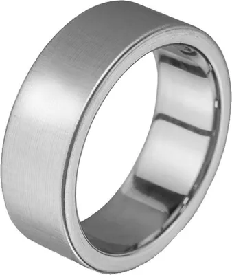 Immagine prodotto di Frank 1967 7FR-0005-66 Anello in acciaio - Uomo - Liscio - 8 mm di larghezza - Misura 66 - Acciaio - Colore argento