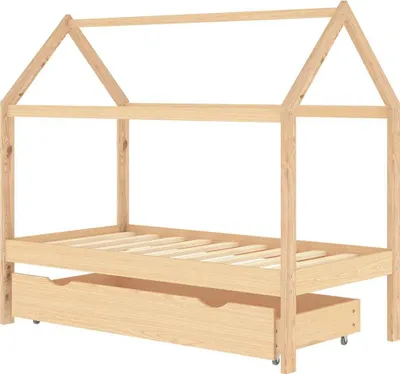 Obrázok produktu pre vidaXL Detská postieľka so zásuvkou z borovicového masívu 80x160 cm