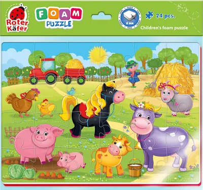 Immagine prodotto di Puzzle piankowe A4 Farma z obrazkami 24 elementy