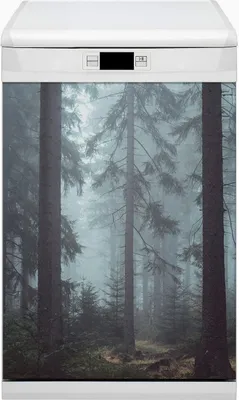 Obrázek produktu pro Magnet do myčky nádobí Magnetická podložka do myčky nádobí Kuchyňské magnety Dekorativní 45x80 cm - Misty Forest