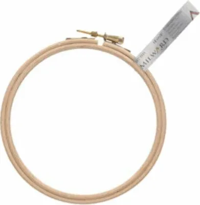 Produktbild von Milward Stickrahmen 12 cm, runder Holzrahmen mit verstellbarer Schraube