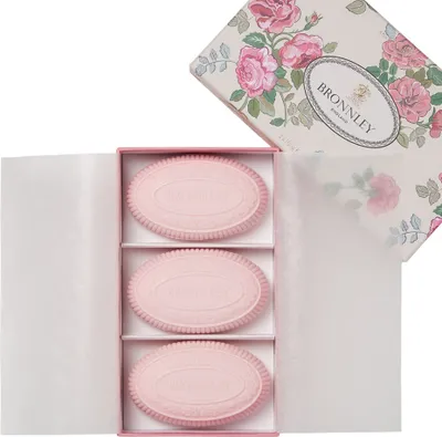 Produktbild von Bronnley Seife Rose 3 x 100g