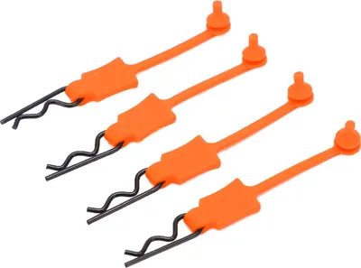Obrázek produktu pro 4ks 1/10 RC auto klipy kolíky univerzální auto skořepina šroub západka klip náhradní model auto skořepina příslušenství oranžová