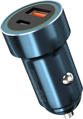 Obrázok produktu pre Nabíjačka do auta XO CC32, PD, QC 3.0, USB, USB-C, 20 W, modrá