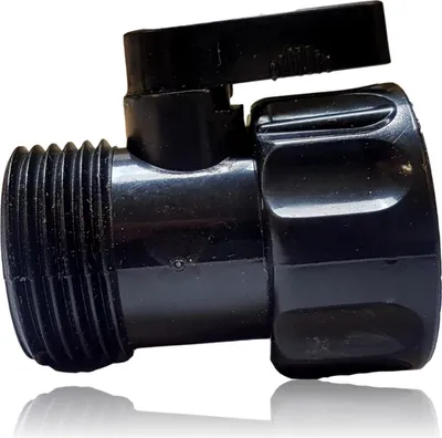 Produktbild von Adapter für Garten Schlauch 3/4 Zoll Innengewinde 3/4 Zoll Außengewinde mit Absperrfunktion | geeignet für diverse Gartenschläuche | universal für Handbrause, Gartenspritze, Schlauchbrause