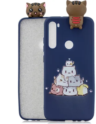Produktbild von Für Redmi NOTE 8 pro 3D Farbe Malerei Muster Tropfenschutz Weiche TPU Zurück Cover Handy Fall Saphir