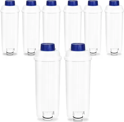 Obrázek produktu pro TolleTour Coffee² Pack 8 vodní filtr kompatibilní s plně automatickými kávovary Delonghi DLSC002, příslušenství pro kávovary řady ECAM, ETAM a ESAM